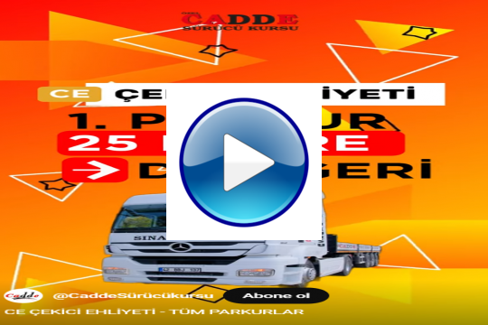 CE ÇEKİCİ EHLİYETİ - TÜM PARKURLAR